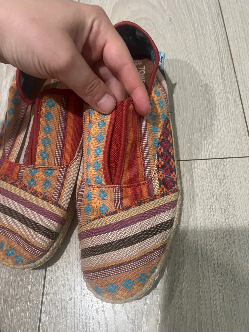 TOMS Multicolor Woven Slip-On Espadrilles - Picture 5 of 11